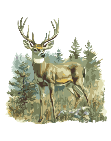 Paint By Number Deer